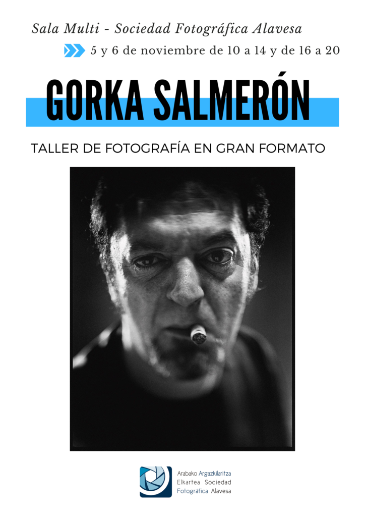 Taller de fotografía en gran formato con Gorka Salmerón