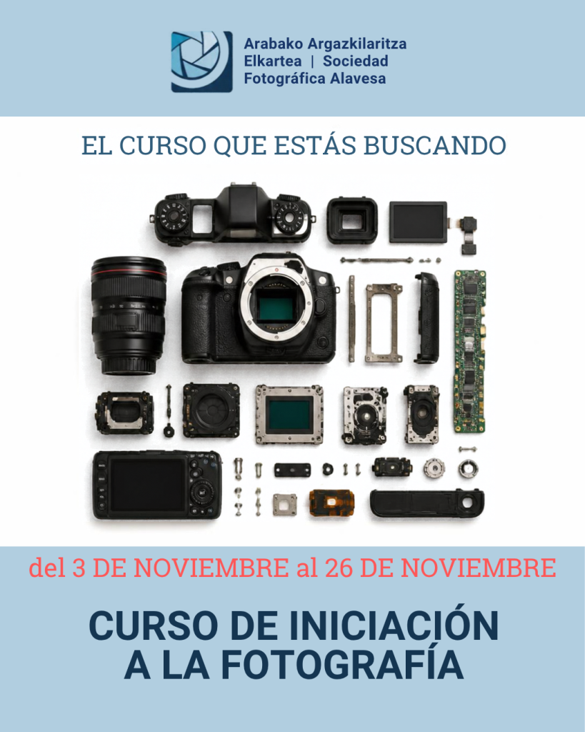 Curso de INICIACIÓN A LA FOTOGRAFÍA Noviembre 2026